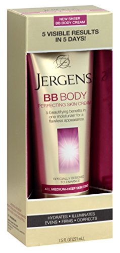 Jergens BB Body Cream for All Medium-Deep Skin Tones, 7.5 Ounce
