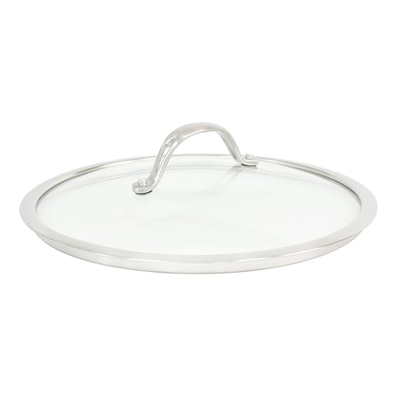 ProCook Professional Stainless Steel | Glasdeckel | Ersatzdeckel | Topfdeckel | Edelstahl | gehärtet & hitzebeständig | 24 cm Ø