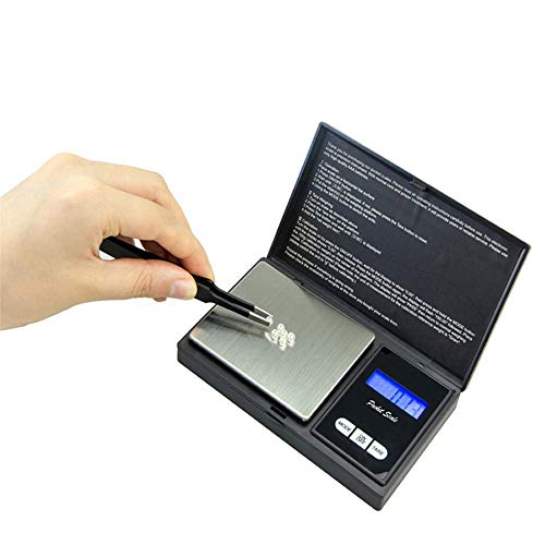 elecfan Digital Pocket Scale, 500g/0.01g Kitchen Scale Jewelry Mini Scale, Portable Travel Food Scale, Jewelry Scale with Back-Lit LCD, Tare,Stainless Steel - 500g/0.01g - Thumbnail 5