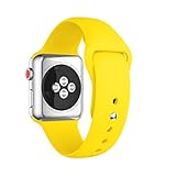 Apple Watch Band 42mm, YaSpark Soft Silicone Adjustable Replacement Band for Apple Watch Series 3, Series 2, Series 1, Sport , Edition