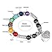Jewelry Chic Retro 7 Chakra Healing Yoga Reiki Prayer Bead Bracelet Buddha Head Bracelet