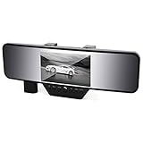Bluepupile A060 F360 4.3 inch Display 1080p Rear View Mirror Dash Cam With Night Vision vibration detection and recording with G-sensor