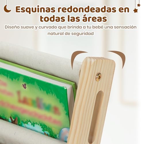 Librería Infantil de Madera de 7 Niveles