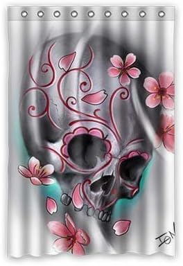 FDCC Sugar skull of custom shower curtain polyester 120cm x 183cm
