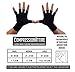 LTXB Copper Fingerless Compression Gloves - Copper Arthritis Gloves & Carpal Tunnel Pain Relief Compression Support for Joint Pain (M)