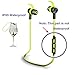 Waterproof Bluetooth In-Ear Headphones,iSi Mini Wireless Stereo Earhook Sport Earphone In Ear Headset Noise Cancelling Ear buds With Mic Sweat proof for running.Supports Iphones, Android - Green