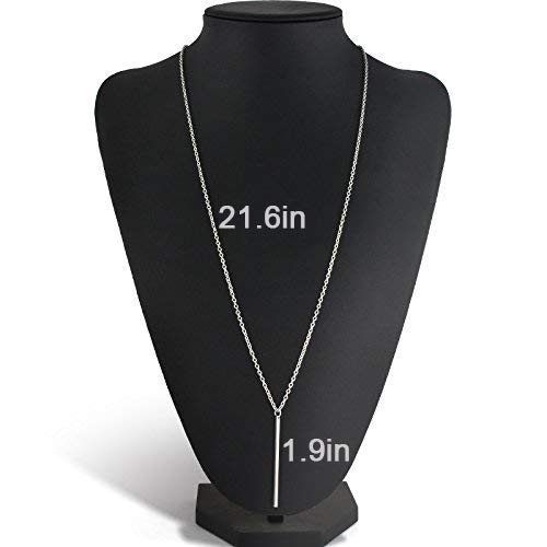 image for Yfe Bar Pendent Necklace Long Vertical Necklaces Jewelry for Women and