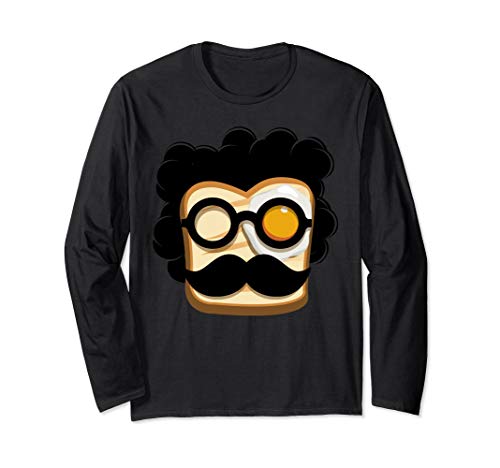Bread With Egg Eyes And Moustache Funny Cooker Tee Shirt