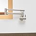 Aquafaucet Wall Mounted Pot Filler Kitchen Faucet With Double Joint Swing Arm Brushed Nickel