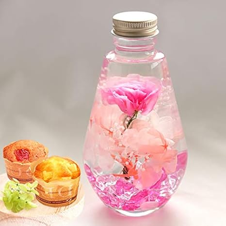 Amazon 母の日 の プレゼント カーネーション おいもやケーキ洋菓子 花とスイーツ ハーバリウム アレンジメント 母の日ギフト ピンク プリザーブドフラワー オンライン通販