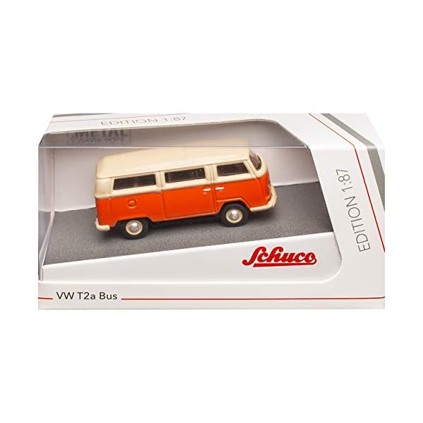 Volkwagen T2 a Bus Orange Beige 1967-1979 H0 1/87 Schuco Modell Auto – Bild 4