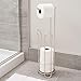 iDesign Classico Metal Toilet Tissue Roll Reserve Organizer for Bathroom, Compact Organizer, Holds 4 Rolls of Toilet Paper, Satin Silver