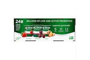Grocerama Activia Lowfat Strawberry, Black Cherry & Peach Yogurt Variety Pack, 24 pk./4 oz