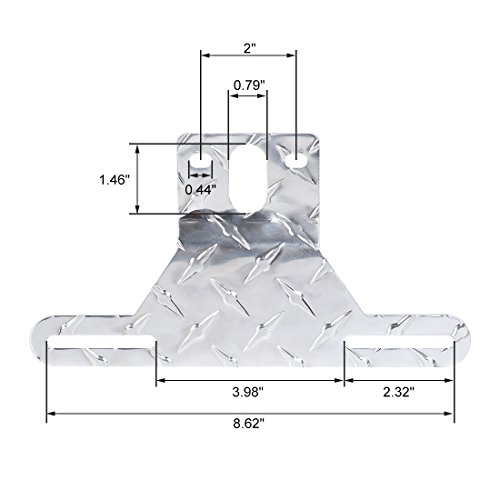 soporte de luz de matrícula de remolque de aluminio czc auto