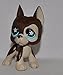 Great Dane #817 (Brown, Blue Eyes) - Littlest Pet Shop (Retired) Collector Toy - LPS Collectible Replacement Single Figure - Loose (OOP Out of Package & Print)