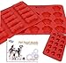 3 x Silicone Pet Treat Molds. Dog Paw, Bone and BONUS Heart mold. FREE healthy treats RECIPE CARD included in set.