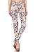 Leggings Depot High Waisted Floral & Space Print Leggings for Women-Full Length-R662, Cherish Rose, Plus Size
