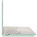 MOSISO Plastic Hard Shell Case & Keyboard Cover Skin & Screen Protector Only Compatible with MacBook Air 11 inch (Models: A1370 & A1465), Mint Green