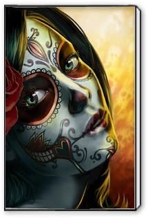 Custom Modern Giclee Canvas Print Wall Art Abstract Painting Girl Flower Sugar Skull Canvas Print 12" x 16" Inch Canvas Oil Painting Wall Art Home Office Decor Artwork