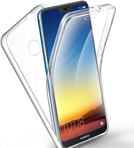 Huawei P20 lite Case Yosemy Clear Ultra Hard PC Back Cover Case 360 Degree Full Body Protective+Transparent Silicone Thin Gel TPU Soft Anti-Shock Case for Huawei P20 lite - Crystal
