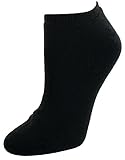 Sof Sole All Sport No Show Athletic Performance Socks, Black, Womens 5-10, 6-Pack