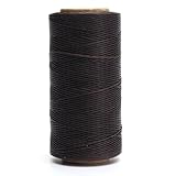 KINGSO 284 Yards Leather Sewing Waxed Thread DIY Craft Dark Brown