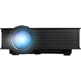 LED Projector (Warranty Included), Support HD 1080P Video, ERISAN Updated Full Color 130" Image Multimedia Portable Home Theatre Projector