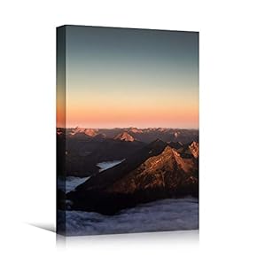 signwin Canvas Wall Art Mountain Skyline IV Cool...