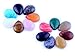 Mutilcolor 12pcs 18X25mm Waterdrop Teardrop Chakra Beads CAB Cabochon Healing Beads Crystal Quartz Stone Random Color Wholesale for Jewelry Making(No Holes)