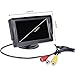 Noiposi Backup Camera and Monitor kit for Car Universal Waterproof Night Vision Linsence Plate Rear View Camera and 4.3” TFT LCD Rear View Monitor (Monitor and Camera)