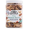 Germack Pistachio Company, Fancy Deluxe Mixed Nuts, Almonds Cashews Pecans Filberts Hazelnuts, Roasted and Salted (36oz)