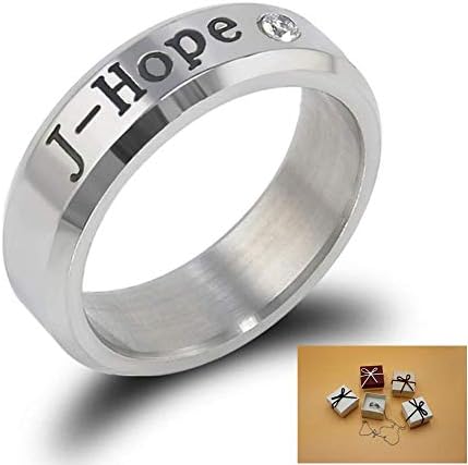 Thelivingstar Bangtan Boys Members Name Date Fashion Jewelry Silver Ring