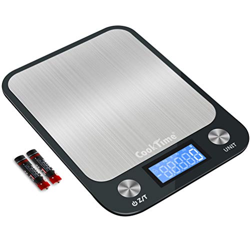 Cook Time Digital Kitchen/Food Scale Grams and Ounces Ultra Slim