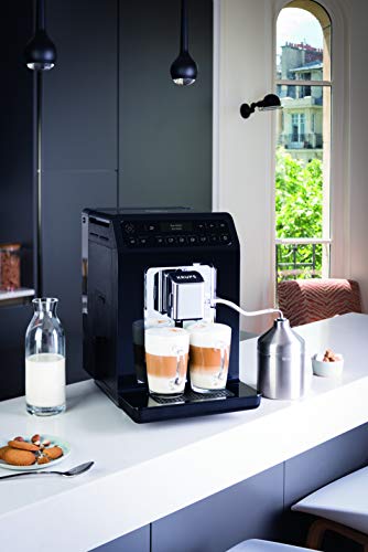 Krups Evidence EA8918 volautomatische espressomachine - 15 voorgeprogrammeerde dranken, OLED-display, Volle melkschuim… - Image 3