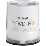 AmazonBasics 4.7 GB 16x DVD-R (100-Pack Spindle)
