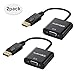 LinkS 2-pack Silvery Plated DisplayPort To VGA Cable (Adapter)