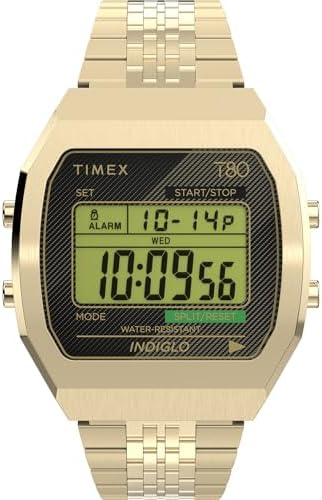 Amazon.com: Timex Men's T78677 Classic Digital Gold-Tone Stainless