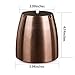 OILP Large Windproof Ashtrays for Cigarettes Outdoor Indoor,Smokeless Ashtrays with Lid for Patio,Stainless Steel Ashtray for Home/Office Tabletop,Outdoor Decor(Large,Copper)