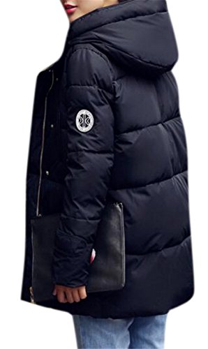 Women's Casual Loose Plus Size Hooded Cotton Down Parka Coat Jacket Outerwear