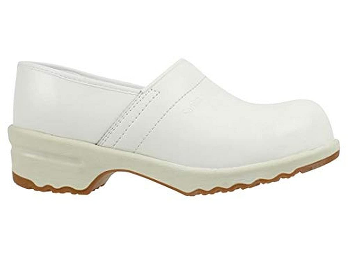 Sanita 813744 Nitrile Safety Clog Model 1084 Closed Heel S2 White 44 Size