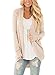 Astylish Women's Soft Knit Sweater Outwear Open Front Kimono Cardigans, Beige, Small, 4-6