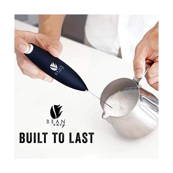 Bean Envy Handheld Milk Frother for Coffee Electric Hand Blender