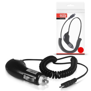 Orzly® - CHARGE 'N' GO - OnePlus ONE Car Charger - 1000mAh Capacity - Portable In-Car Charging Cable with Expandable / Retractable Flexi-Coil Lead and Car Cigarette Lighter Socket plus Built-In Micro-USB Connector for ONE PLUS ONE Smart Phone (also suitable for charging other MicroUSB Compatible SmartPhone or Tablet devices In Car)