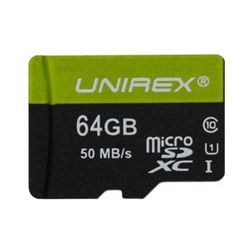 UNIREX MEMORY Unirex MicroSDHC 64GB Class 10 (UHS-1) Memory Card