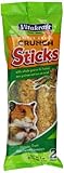 Vitakraft Hamster Whole Grains & Honey Treat Sticks 2 Pack, 4 Ounce