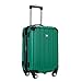 Travelers Club Madison Hardside Expandable Luggage with Cup/Phone Holder, Green, Carry-On 20-Inch