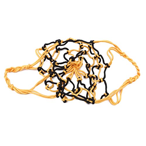YouCY Basketball Mesh Net Bag Volleyball Football Net Mesh Bag Ball Carrier Holder Football Accessories Single Ball Carrier for Carrying Basketball Volleyball Soccer,Yellow Black