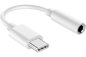 ZENVAN USB C to 3.5mm Headphone Jack Adapter for iPhone 16 Pro Max/ 15 Pro/ 15, USB C to Aux Audio Dongle Cable Cord Compatible with iPad Pro/Galaxy S24 S23 Ultra/Pixel 9 - White