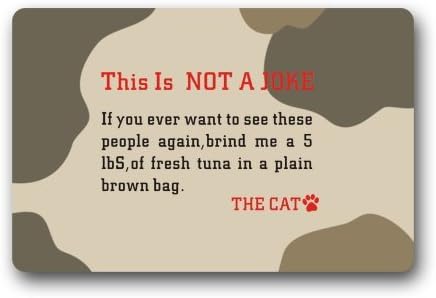 This is not a joke Durable Heat-resistant Indoor/Outdoor Doormat
