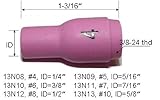 WeldingCity 10 Alumina Ceramic Cup Nozzles 13N08 #4 for TIG Welding Torch 9, 20 and 25